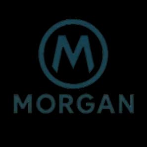 Partner logo with a teal spiral emblem encircled by rings alongside a refined uppercase wordmark