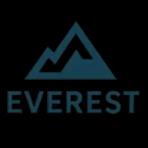 Partner logo built from layered teal chevrons forming an upward arrow above a blocky uppercase wordmark